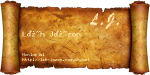 Léh Jázon névjegykártya